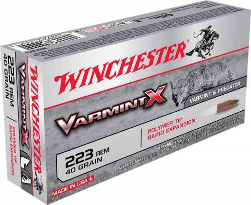 Winchester Varmint X Ammo 223 Remington  40 gr Polymer Rapid Expansion 20 Round Box