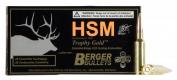 HSM Trophy Gold 6.5 Creedmoor 130 gr Match Hunting Very Low Drag 20 Bx/ 10 Cs - 65CRD130VLD