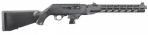 Ruger - PC Carbine, 9mm, 16.12" Fluted Barrel, Adj Ghost Ring, Black Synthetic, 10-rd - 19116