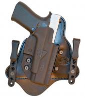 Comp-Tac MTAC Black Kydex Holster w/Leather Backing IWB fits For Glock 48 Right Hand - C225GL234RBSN