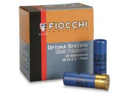 Fiocchi High Velocity 16 Gauge 2.75" 1 1/8 oz 5 Shot 25 Bx/ 10 Cs - 16HV5