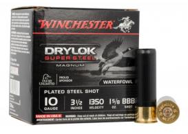 Winchester Drylok Super Magnum Steel 10 Gauge Ammo BBB Shot 25 Round Box - XSC10BBB