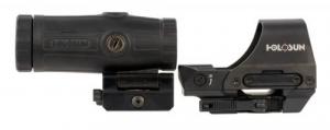 Holosun Combo 1x 3x 2/65 MOA Circle w/Dot Reticle Includes Case Red Dot Sight - HS510C/HM3X