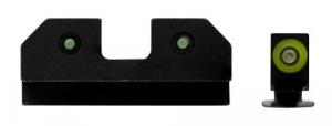 XS Sights RAM Night Sights fits For Glock 42/43/43X/48 Gen1-5 Green Green Tritium - GLR014P6G