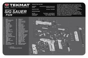 TekMat Original Cleaning Mat Sig P229 Parts Diagram 11" x 17" - TEKR17SIGP229