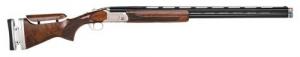 Mossberg & Sons Gold Reserve 12 GA 30" 2rd 3" Polished Silver w/ Scroll & Inlay Engraved Rec Satin Black Walnut Fixed