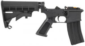 Bushmaster M4 Lower Multi-Caliber Black Rec Black Polymer 6 Position Collapsible Carbine/A2 Pistol Grip for AR-15 - 0020005BLK
