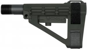 SB Tactical SBA4 Brace Synthetic Stealth Gray 5-Position Adjustable for AR-Platform (Tube Not Included) - SBA4X-03M-SB