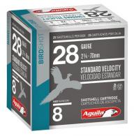 Aguila Field Standard Velocity 28 Gauge 2.75" 1 oz 8 Round 25 Bx/ 10 Cs - 1CHB2838