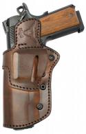 Tagua TX Lock Retention System Dark Tan Leather OWB Fits Glock 17/22 Ambidextrous Hand Features Optics Ready - 889620191240