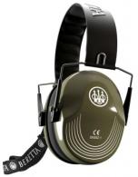Beretta USA Safety Pro Muff 25 dB Green Ear Cups with Black Headband & White Accents - CF1000000207SS
