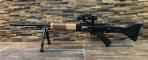 Global Defense FG-9 9mm Caliber with 17" Barrel, Black Metal Finish, Fixed Alpine Wood Stock & Black Wood Grip R - GDFG9ALP9