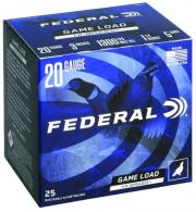 Main product image for Federal Game-Shok 20 GA 3" Ammo 1 1/4oz #5 25 Rounds Box