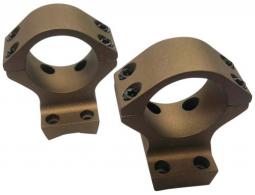 Talley SB950735 Ring/Base Combo Smoked Bronze Cerakote Aluminum 1" Tube Compatible w/ Browning X-Bolt High Rings 1 Pair - 593