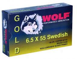 Wolf 6.5X55MM Swedish 139 Grain Full Metal Jacket - G65SFMJ1