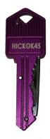 Hickok45 Key Ring Knife - Purple - KEYKNIFE-R-P-MF