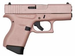 Glock - G43, 9mm, 3.39" Barrel, Fixed Sights, Rose Gold Cerakote, Rose Gold Pvd Barrel, 2 6-rd - UI4350204