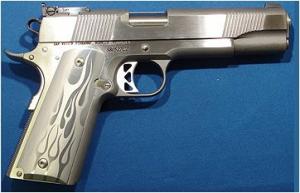 Dan Wesson 7 + 1 Round 45 ACP w/Stainless Finish/Silver Flam - 01956