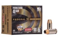 Federal .40 S&W Hydra-Shok 180gr Jacketed Hollow Point  20rd - P40HS1