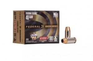 Federal Personal Defense Jacketed Hollow Point 20RD 180gr 40 S&W - C40SWA