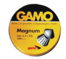 Gamo Magnum Pellets .22 Caliber Spire Point Double Ring 250 Per - 632022554