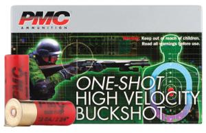 One Round High Velocity Buckshot 12 Gauge 2.75 Inch 1330 FPS 9 Pellets 00 Buckshot - HV12BK00