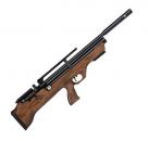 Hatsan FlashPup QE .25 Caliber PCP Air Rifle 17.7" Barrel 870 fps 10 Shot Walnut Bullpup Stock Black Finish - HGFLASHPUP25