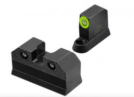 XS Sights R3D, 2.0, Tritium Night Sight, For CZ P10, Suppressor Height, Green Front Outline - CZ-R201S-6G