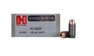 Hornady Match 40 Smith & Wesson HAP 180 GR 862 fps 50 Rounds - 91362