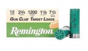 Main product image for Remington Gun Club Target Loads 12 ga. 2.75 in. 3 Dr. 1 1/8 oz. 7.5 Shot 25