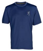 Browning Short Sleeve Sun T Shirt Navy USA Flag XL - 301057950104