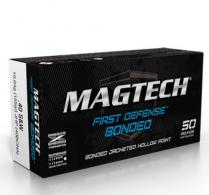Magtech First Defense 40 Smith & Wesson 155 GR JHP Bonded 50 Bx/20 Cs - 40BONA