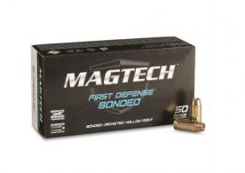 Magtech First Defense 40 Smith & Wesson 180 GR JHP Bonded 50 Bx/20 Cs - 40BONB