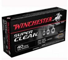Winchester Ammo Super Clean 40 Smith & Wesson 120 GR Full Metal Jacket - W40SWLF
