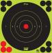 Pro-Shot SplatterShot Self-Adhesive Paper 6" Bullseye Black/Green 12 Per Pack - 6BGREEN12PK