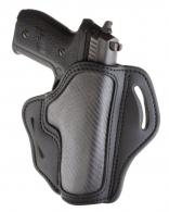 1791 Gunleather BH2.3 Carbon Fiber/Black Leather OWB For Glock 17; HK VP9; Sig P226 Right Hand - CFBH23SBLR