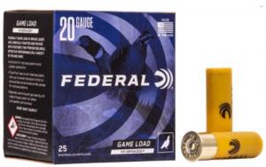 Federal Game-Shok Upland 20 Gauge 2.75" 1 oz 5 Shot 25 Bx/ 10 Cs - H2045