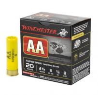 Winchester Ammo AA Super Sport 20 Gauge 2.75" 7/8 oz 8 Shot 25rd box - AASC208
