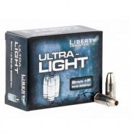 Liberty Ultra-Light Hollow Point 9mm +P Ammo 50 gr 20 Round Box
