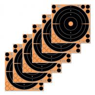 Allen EZ Aim Splash Self-Adhesive Paper 8" x 8" Bullseye Black/Orange 30 Per Pack - 15221