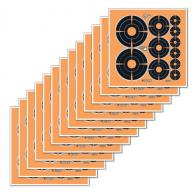 Allen EZ Aim Splash Self-Adhesive Paper 6" x 6" Bullseye Black/Orange 12 Per Pack - 15255