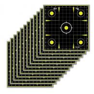 Allen EZ Aim Splash Non-Adhesive Paper 12" x 12" Sight-In Grid Yellow/Black 12 Per Pack - 15211