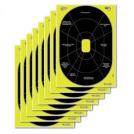 Allen EZ Aim Splash Non-Adhesive Paper 12" x 17" Oval Yellow/Black 8 Per Pack - 15220