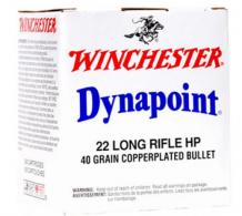 Winchester Ammo WD22LRB USA Dynapoint .22 LR 40 gr Copper Plated Hollow Point (CPHP) 500 Can/ 10 Cs - WD2LRB