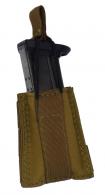 TACSHIELD (MILITARY PROD) Speed Load Single Pistol Mag Pouch Black 1000D Nylon - T3606BK