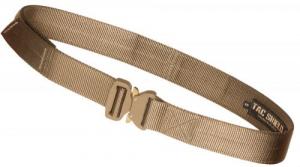 TACSHIELD (MILITARY PROD) Tactical Gun Belt with Cobra Buckle 42"-46" Webbing Coyote XL 1.50" Wide - T30XLCY
