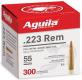 Aguila Target & Range Full Metal Jacket 223 Remington Ammo 300 Round Box - 1E223108
