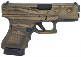 Glock PG3050204-BBBWFLAG G30 Gen4 Subcompact .45 ACP 3.78" 10+1 Black/Coyote Battle Worn Flag Cerakote Black/Coyote Battle Worn - PG3050204BBBWFLAG