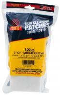 Shooters Choice Cleaning Patches .50 Cal/Multi-Gauge 3" Cotton 100 Per Pkg - 919SQ100