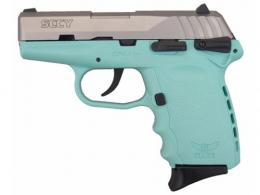 SCCY CPX-1 Gen3 Sky Blue/Stainless Steel 9mm Pistol - CPX1TTSBG3
